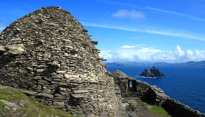 View from Skellig Michael to Little Skellig, Ireland