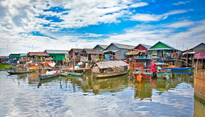Floating village, Tonle Sap lake, Cambodia