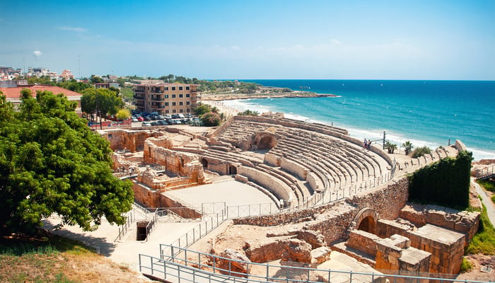 Roman amphitheatre in Tarragona, Spain