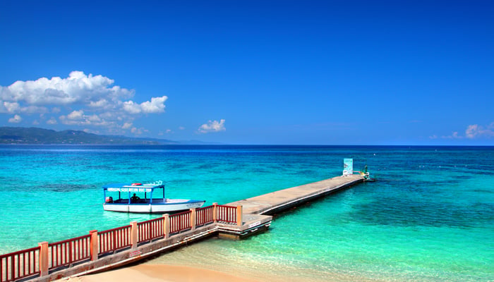 Doctor's Cave Beach Club in Montego Bay, Jamaica