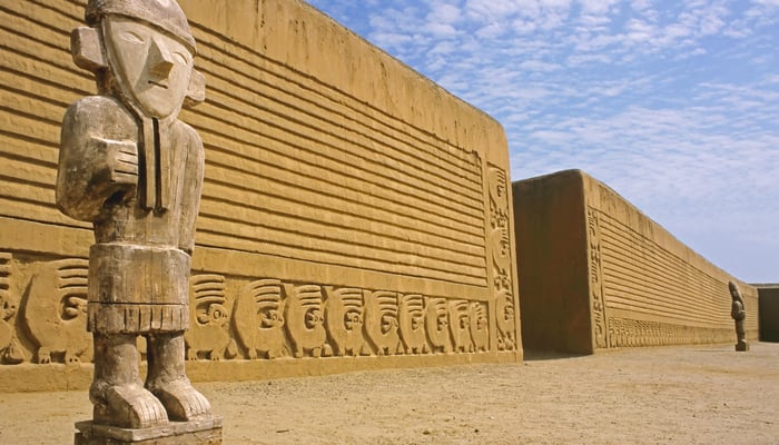 Chan Chan ruins near Trujillo, Peru
