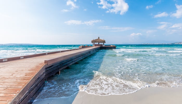 Ilica beach in Cesme, Turkey
