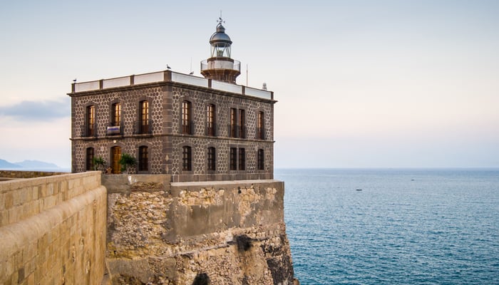 Lighthouse in Melilla, Spain