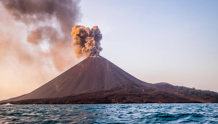 Eruption of Anak Krakatau, Indonesia