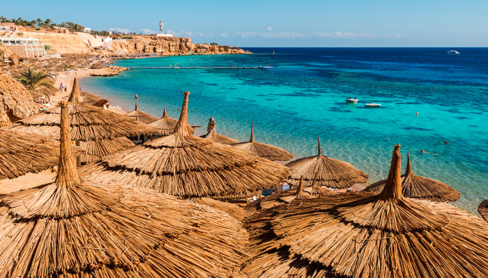 Beach in Sharm El-Sheikh, Egypt