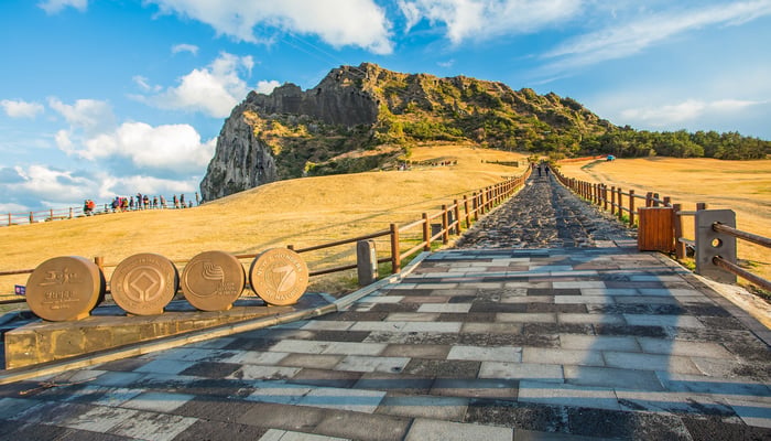 Songsan Ilchulbong on Jeju Island, South Korea