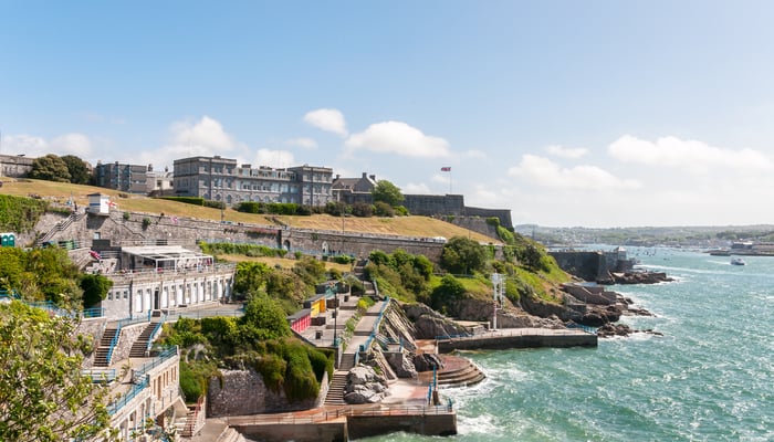 Terraces and Citadel in Plymouth, UK