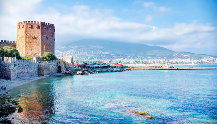 Kizil Kule (Red Tower) in Alanya, Turkey