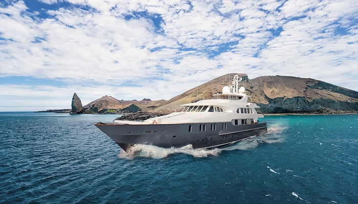 Aqua Expeditions' ship Aqua Mare in the Galapagos
