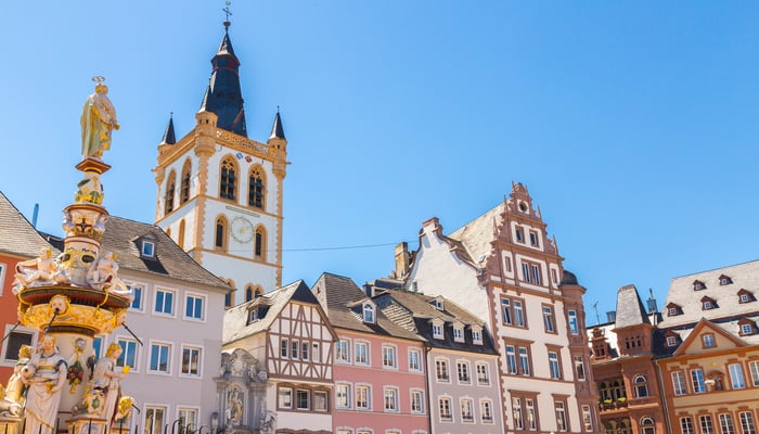 Market square in Trier, Germany