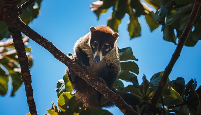  White nosed Coatis are just one of many species to spot on a Costa Rica cruise