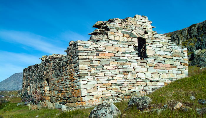 Viking church in Hvalsey, Greenland