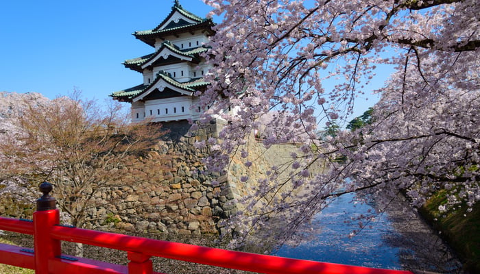 Hirosaki Castle in Aomori, Japan