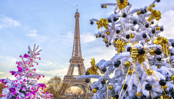 Christmas at the Eiffel Tower, Paris