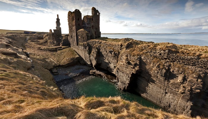 Girnigoe castle near Scrabster, Scotland
