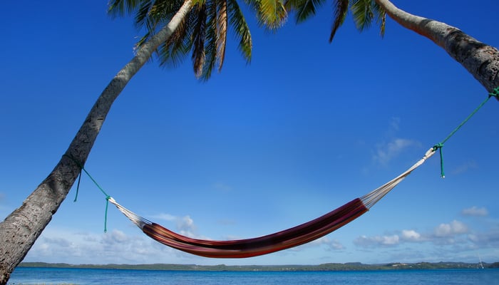 Hammock on Ofu Island in the Vava'u group, Tonga