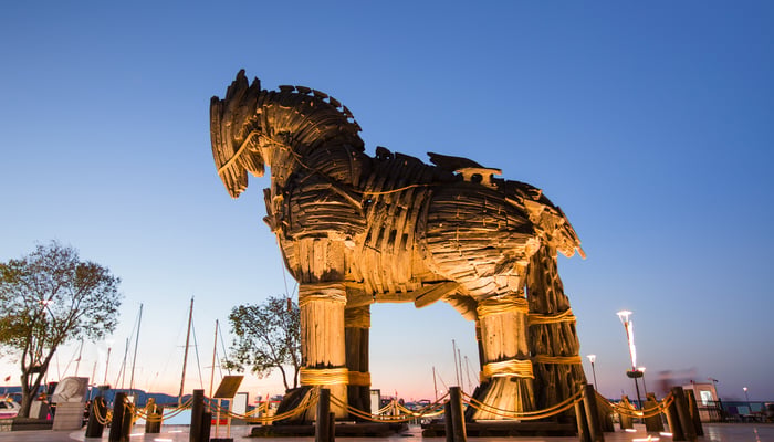 Trojan horse in Canakkale, Turkey