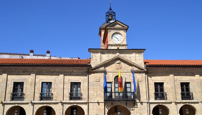 City hall in Aviles, Asturias, Spain