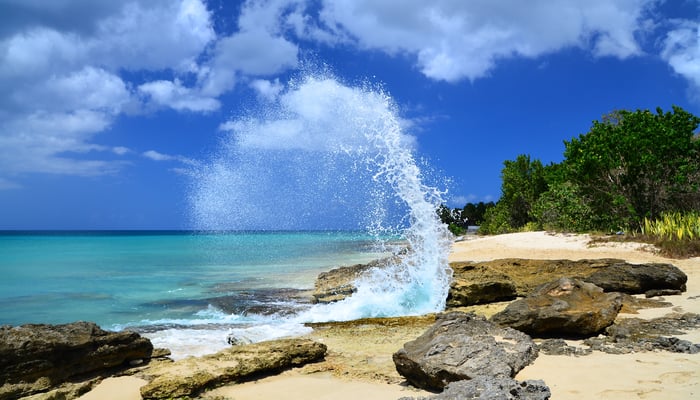 Frederiksted beach on St Croix, US Virgin Islands