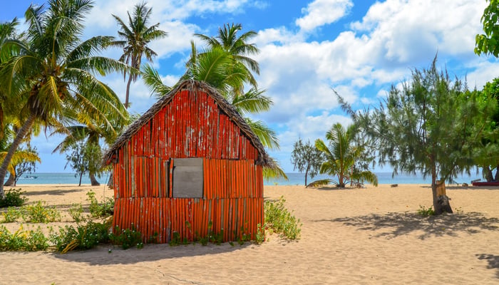 Traditional house on Uoleva island, Tonga
