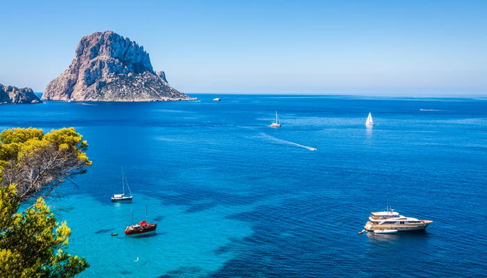 Ibiza, a popular stop on Western Mediterranean cruises