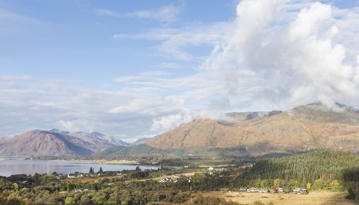 View from Glen Righ over Loch Linnhe and Ardnamurchan, Scotland