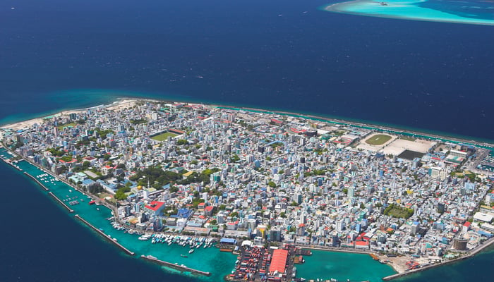 Aerial view of Malé, Maldives