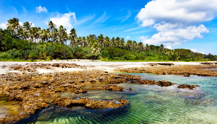 Lava beach on Tanna island, Vanuatu