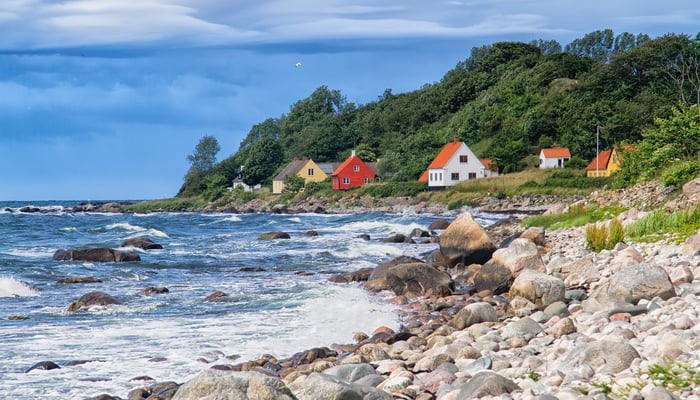 Houses in Bornholm, Denmark