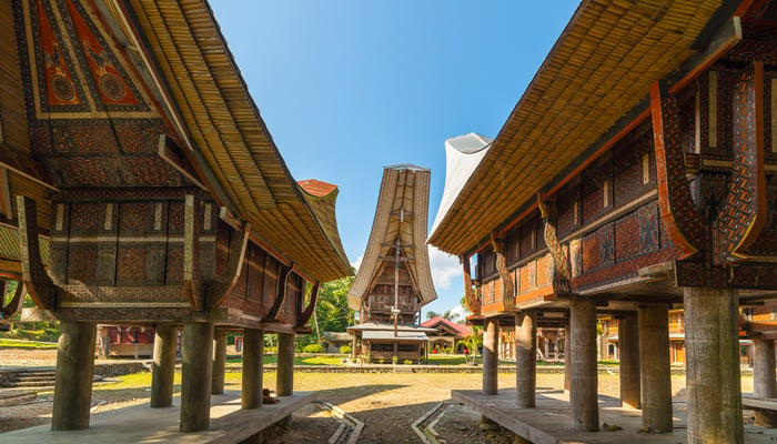 Traditional houses in Tana Toraja, near Palopo, Sulawesi