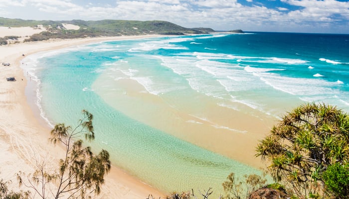 Beach on Fraser Island, Australia