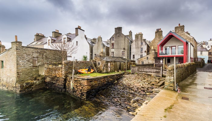 Stromness harbour in the Orkney Islands, Scotland