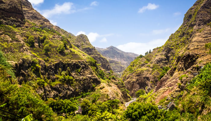 Hills in Santo Antao, Cape Verde