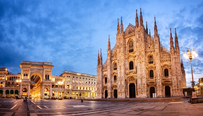 Duomo cathedral in Milan, Italy