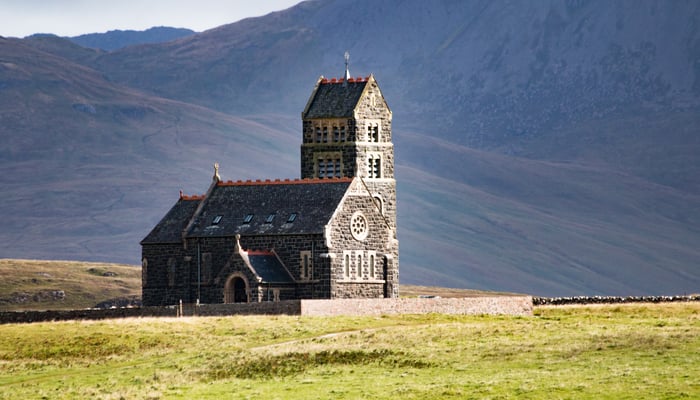 Church on the Isle of Canna, Scotland