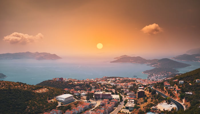 Sunset over Kas, Turkey