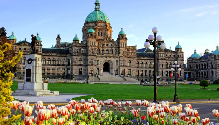 Parliament building in Victoria, British Columbia, Canada