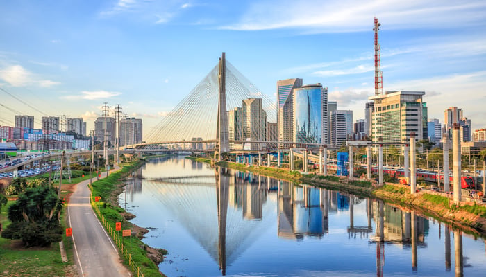 Octavio Frias de Oliveira bridge, Sao Paulo, Brazil