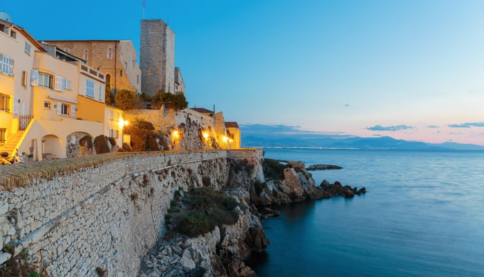 Medieval fortification in Antibes, France