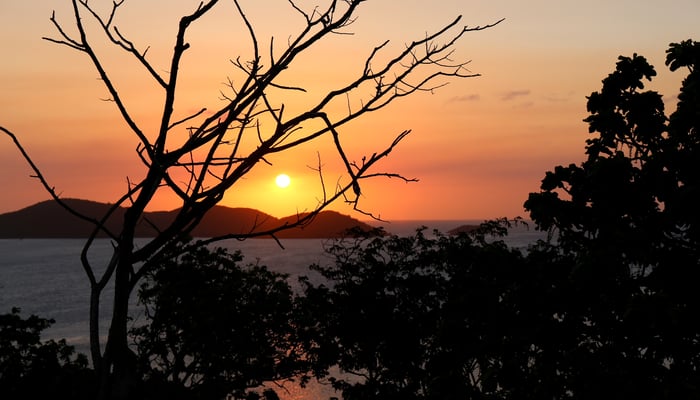 Sunset over Thursday Island, Australia