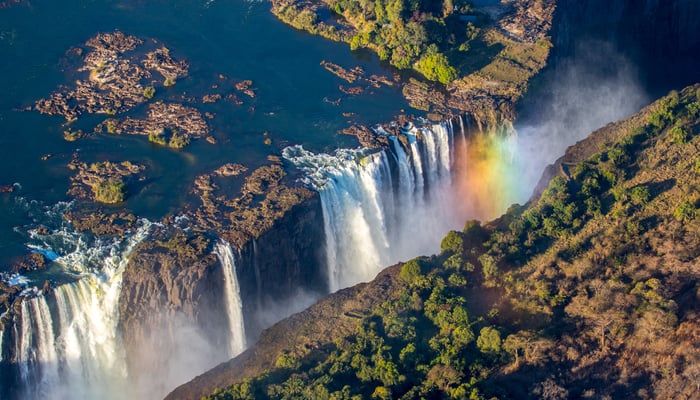 Aerial view of Victoria Falls, Zambia/Zimbabwe