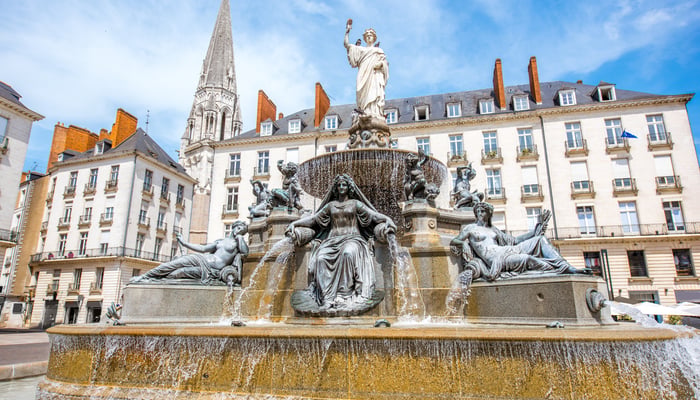Royal Square in Nantes, France