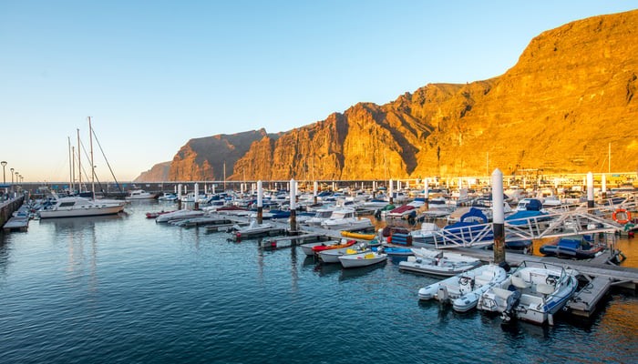 Los Cristianos harbour, Tenerife
