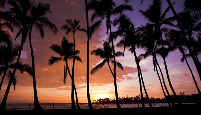 Sunset in Kailua-Kona, Hawaii