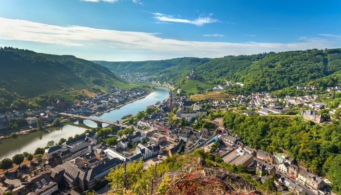 Cochem on the Moselle river, Germany