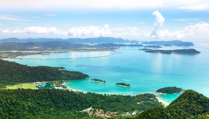 Aerial view of Langkawi, Malaysia