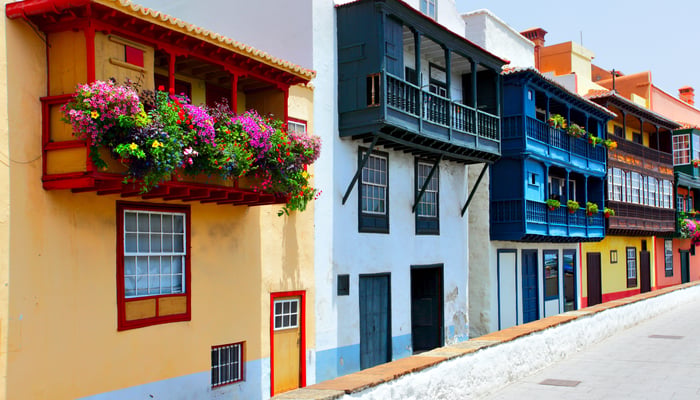 Balconies in Santa Cruz de La Palma