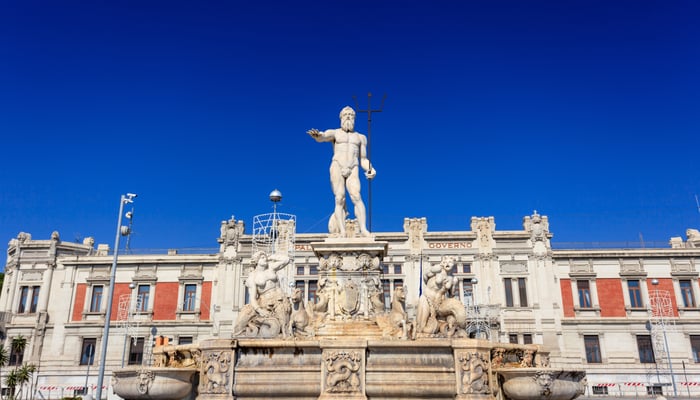 Neptune's fountain, Messina, Sicily