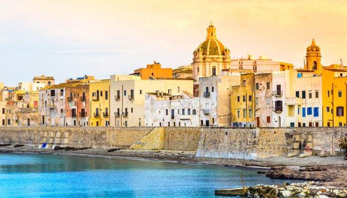 Trapani harbour, Sicily