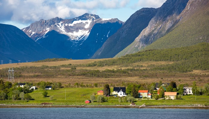 Landscape near Sortland, Norway